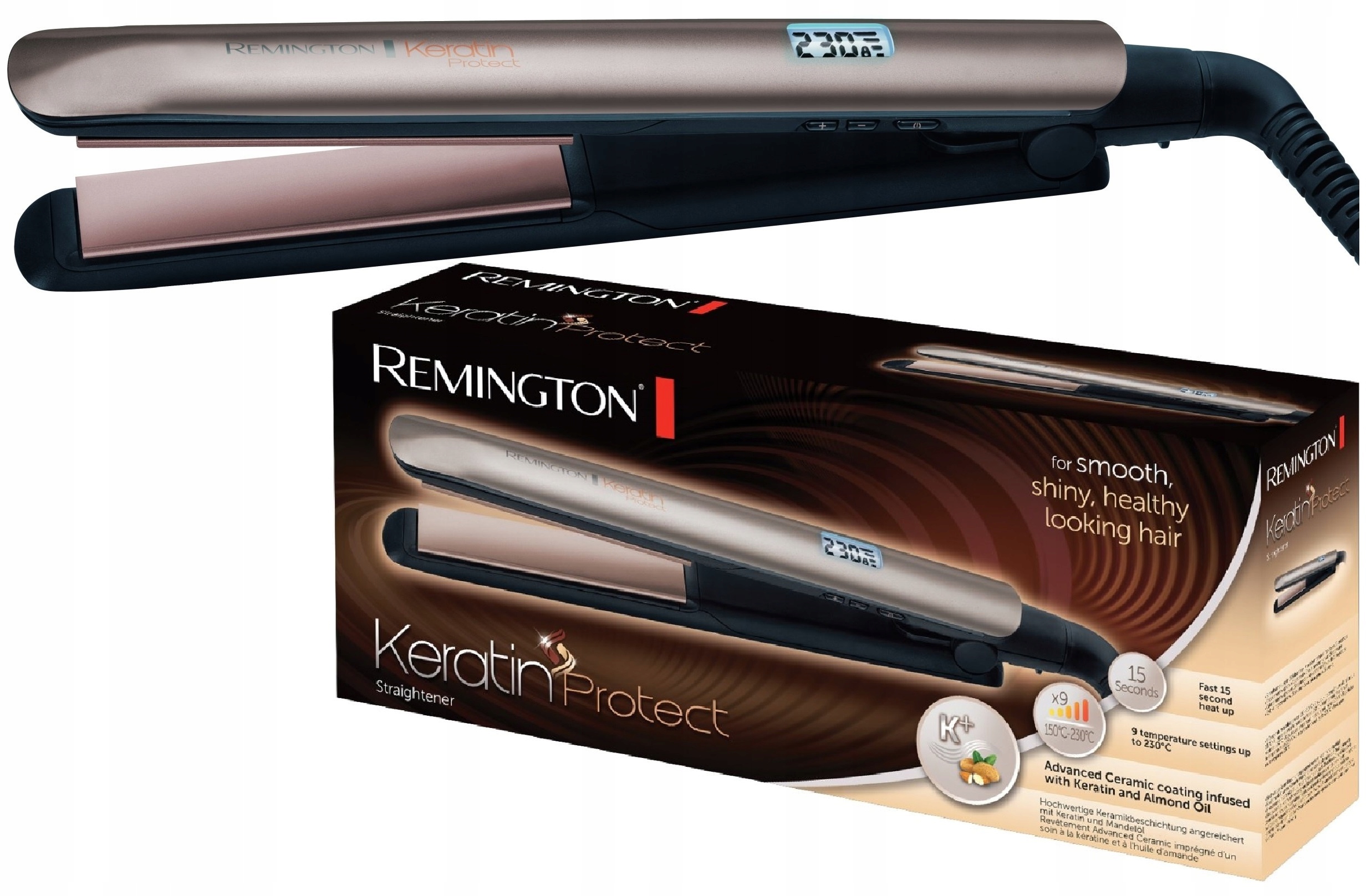 

Remington prostownica S8540 keratyna 6 lat gwaranc