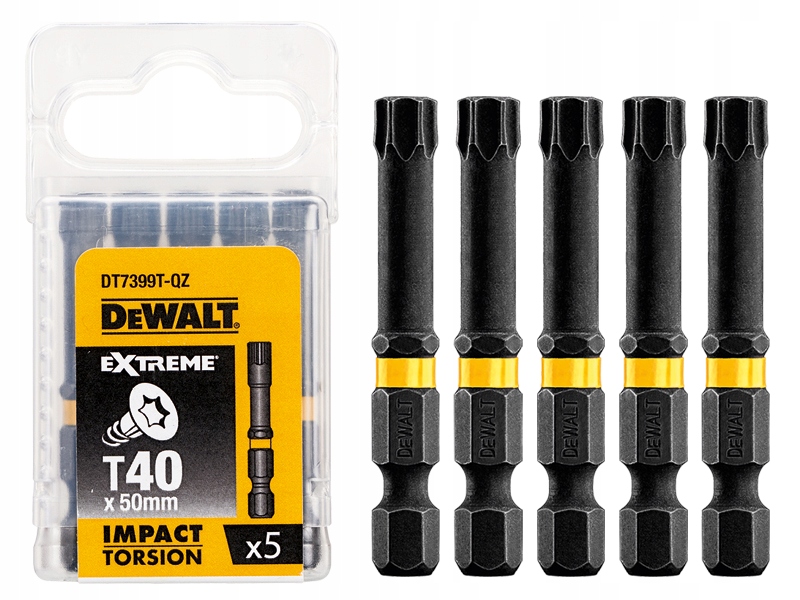 

Zestaw Bitów Wkrętarskich Dewalt DT7399T 5SZT