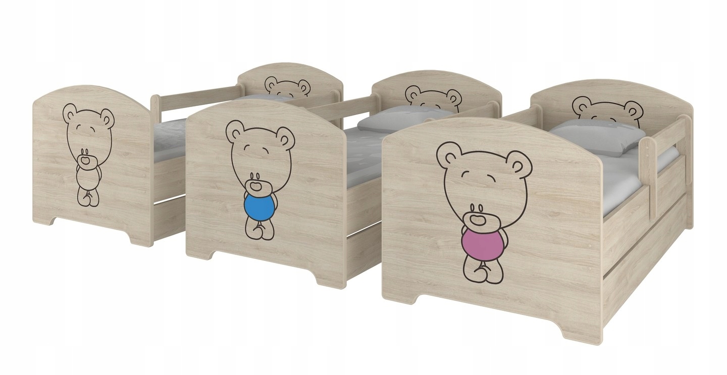 Łóżko OSKAR BABY BOO 140X70 MAT.PK+SZUFLADA WZORY! Rozmiar Inny
