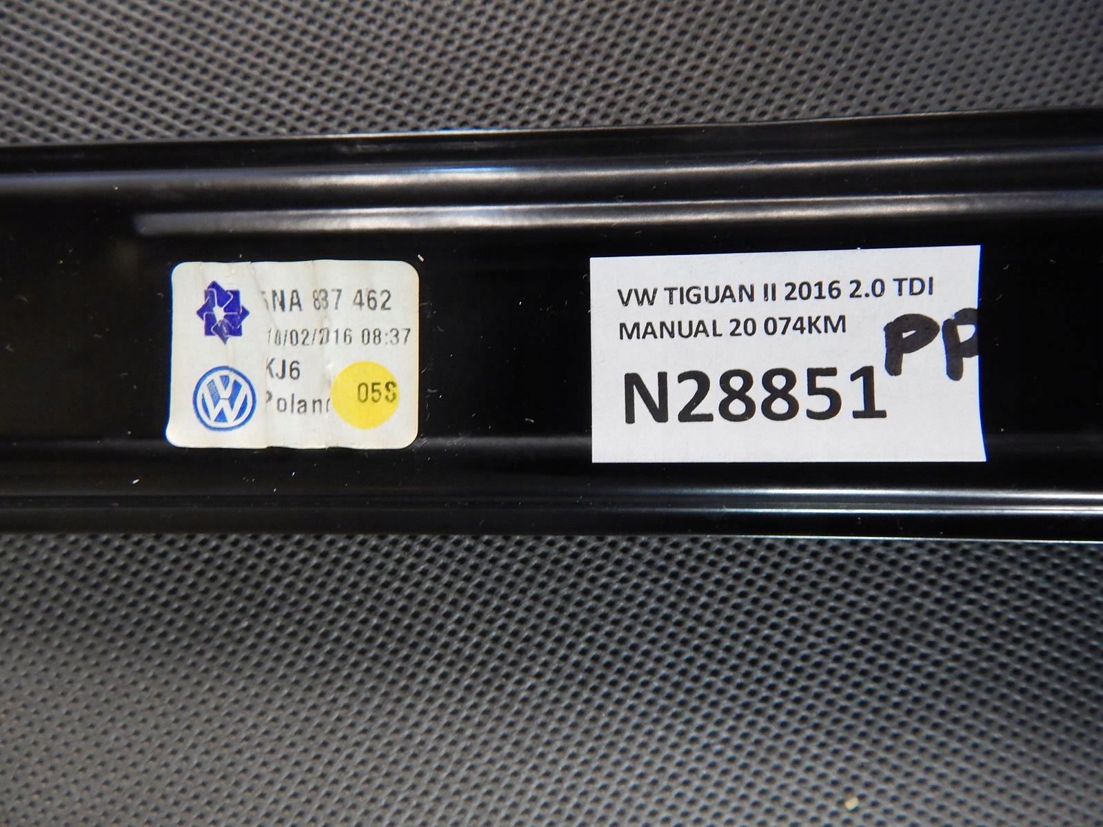 VW TIGUAN II mechanism windows right front 5NA837462