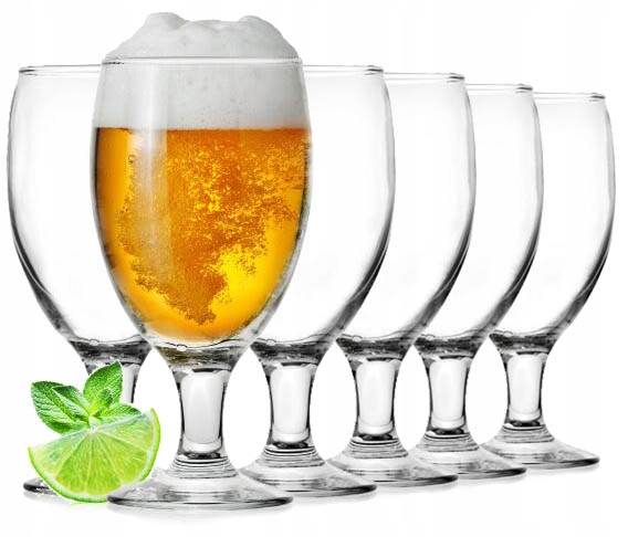 

Szklanki na nóżce pokale kieliszki do piwa 500ml *