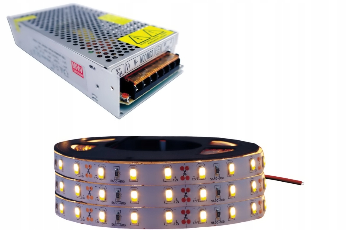 

Zestaw taśma Led 300 Smd IP20 5630 Ciepła 15m