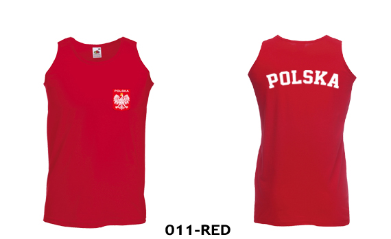 KOSZULKA ATHLETIC - POLSKA FRUIT OF THE LOOM M Zapięcie brak