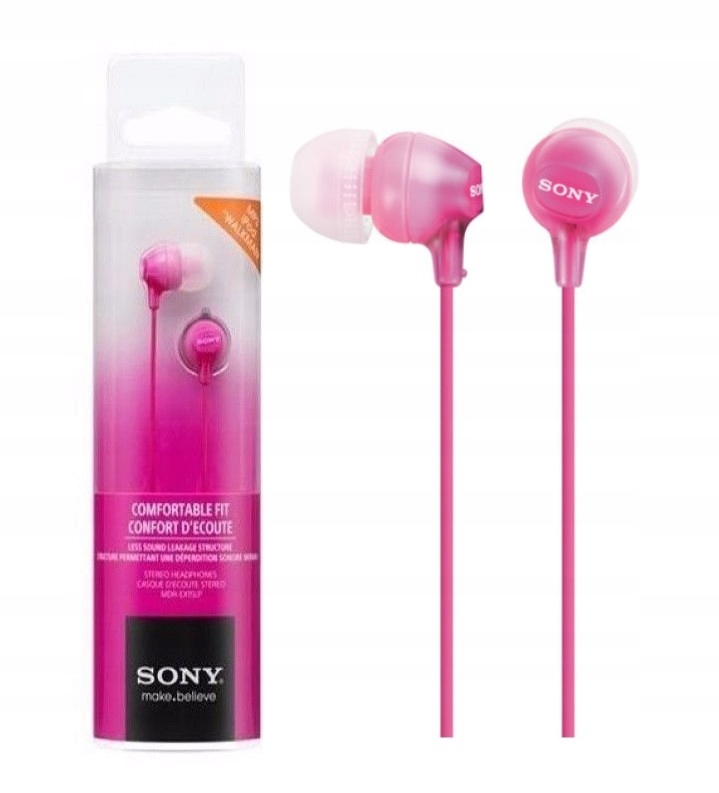 

Słuchawki Sony MDR-EX15LP różowe