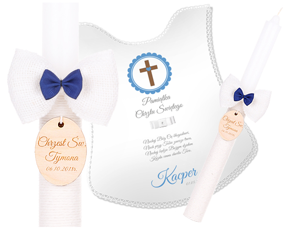 SZATKA ŚWIECA NA CHRZEST GROMNICA DO CHRZTU GRAWER Waga produktu z opakowaniem jednostkowym 1 kg