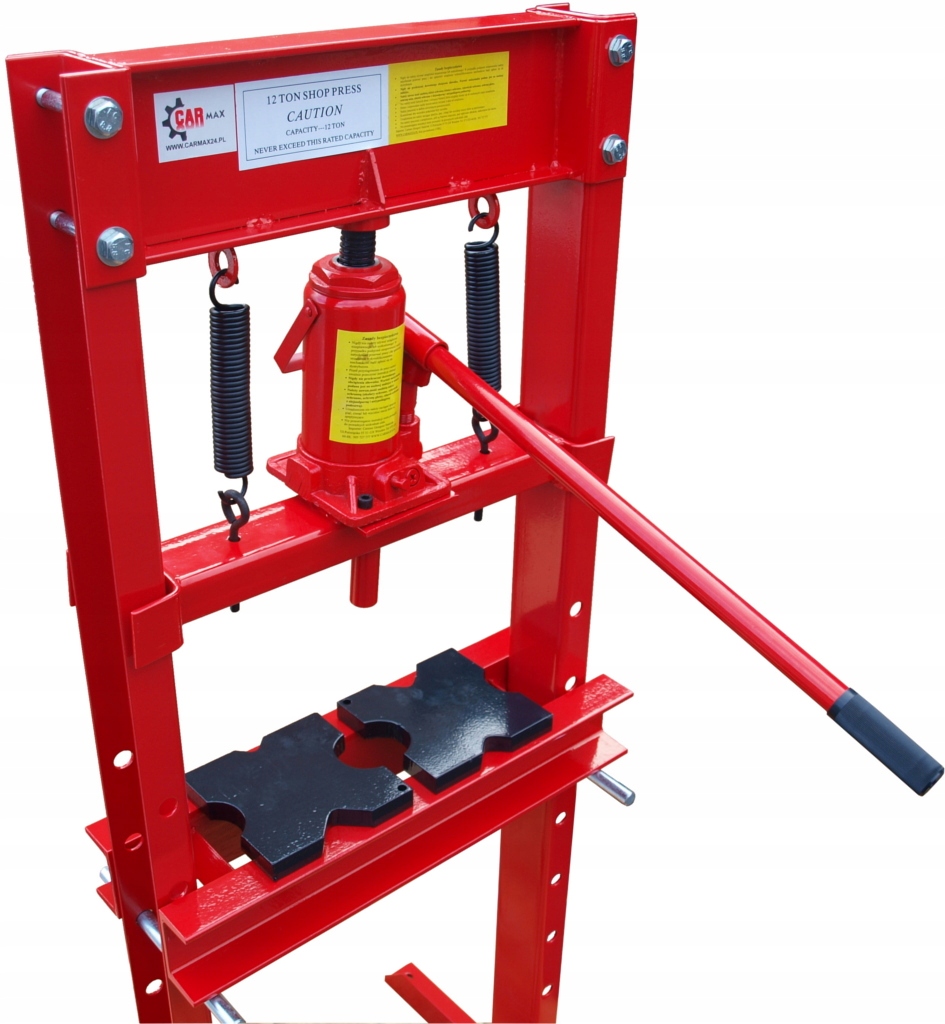 PRASA 12T HYDRAULICZNA PLYTY Z WYCIECIAMI MOCNA Maximum pressure force 12 t