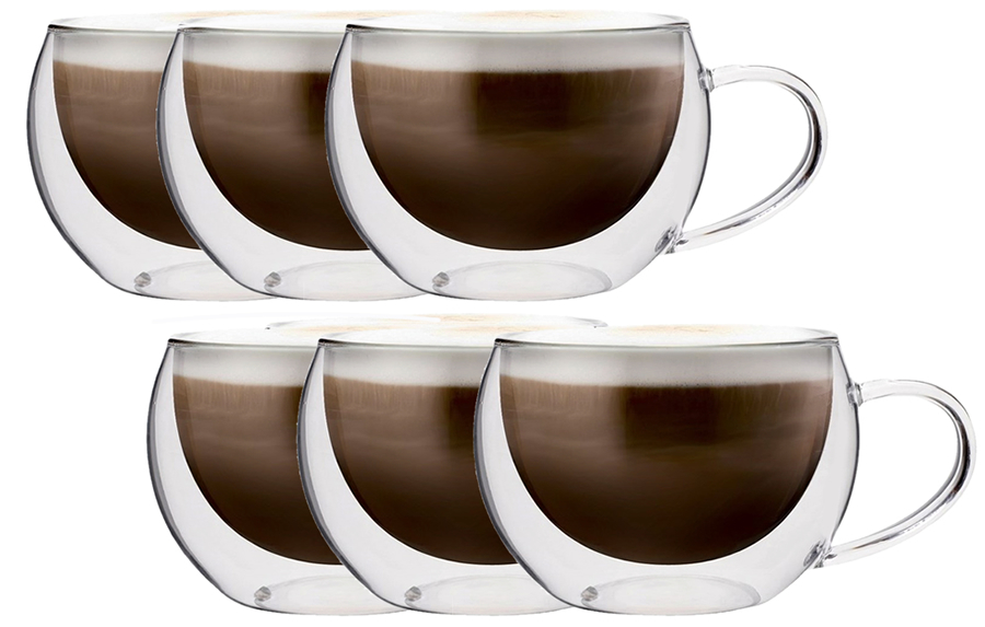 

Szklanki Termiczne do Kawy Cappucino Maxxo 6 sztuk
