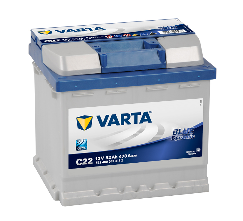 5524000473132 - Аккумулятор Varta BLUE DYNAMIC 52AH, 470a, C22