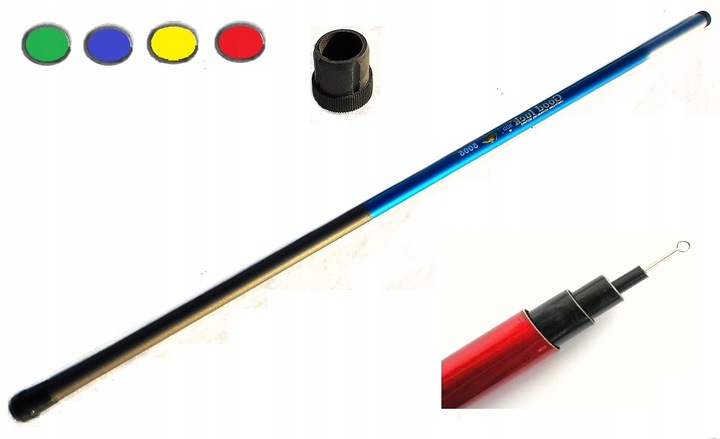 Wędka Teleskop Bat NA MASZT ANTENĘ szkło dł: 10 m. Wysokość produktu 1000 cm