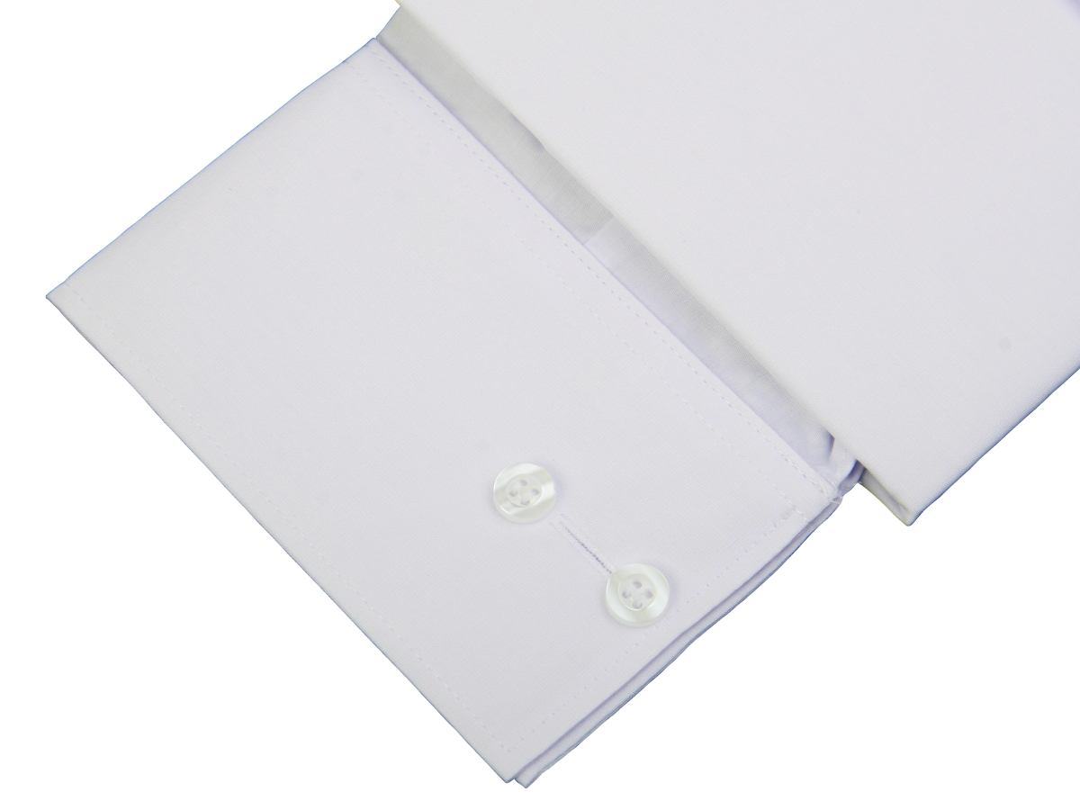 KOSZULA BIAŁA GŁADKA SPINKA/GUZIK 42 188/194 SLIM Kolor biały