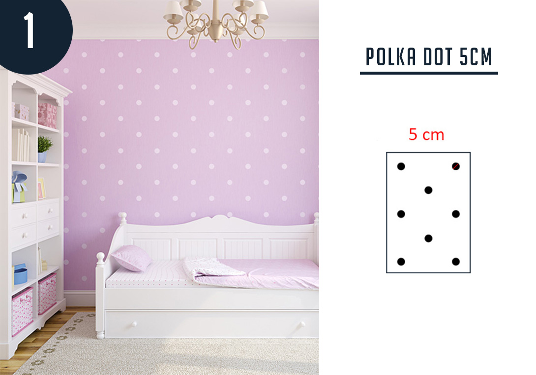 Polka Dot - szablon malarski kropki powtarzalny Bohater brak