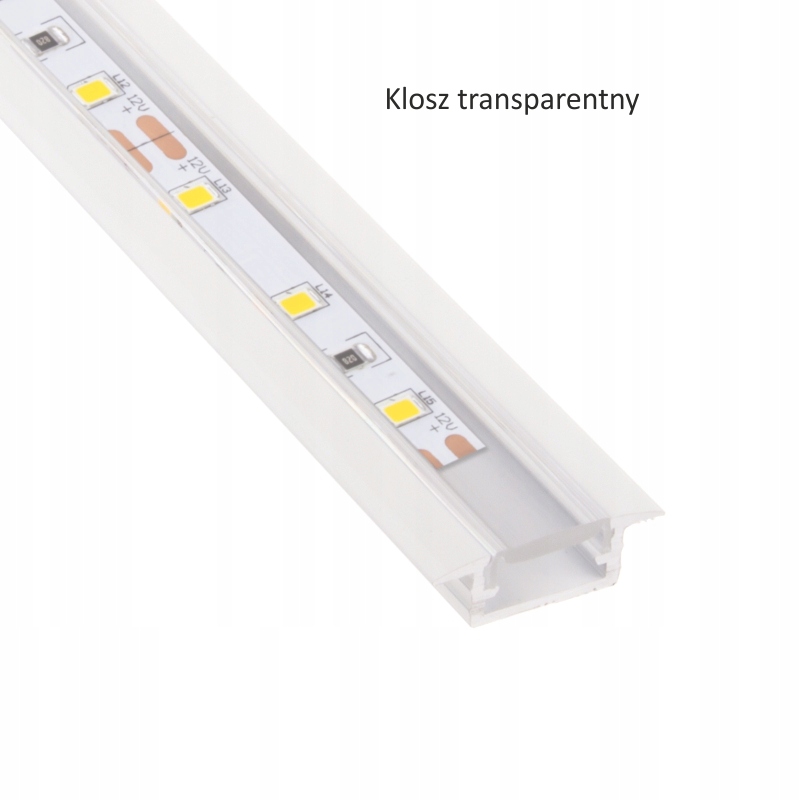 PROFIL DO WPUSTU BIAŁY, TAŚMA LED Kod producenta Profil aluminiowy do taśmy LED do wpustu