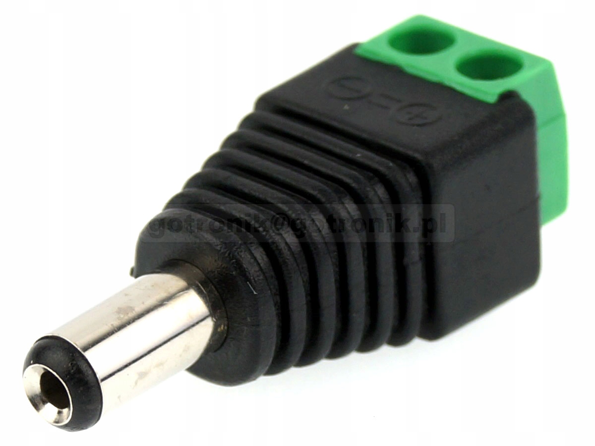 

Wtyk DC 2,1mm/5,5mm z szybkozłączem ARK____WTY0622
