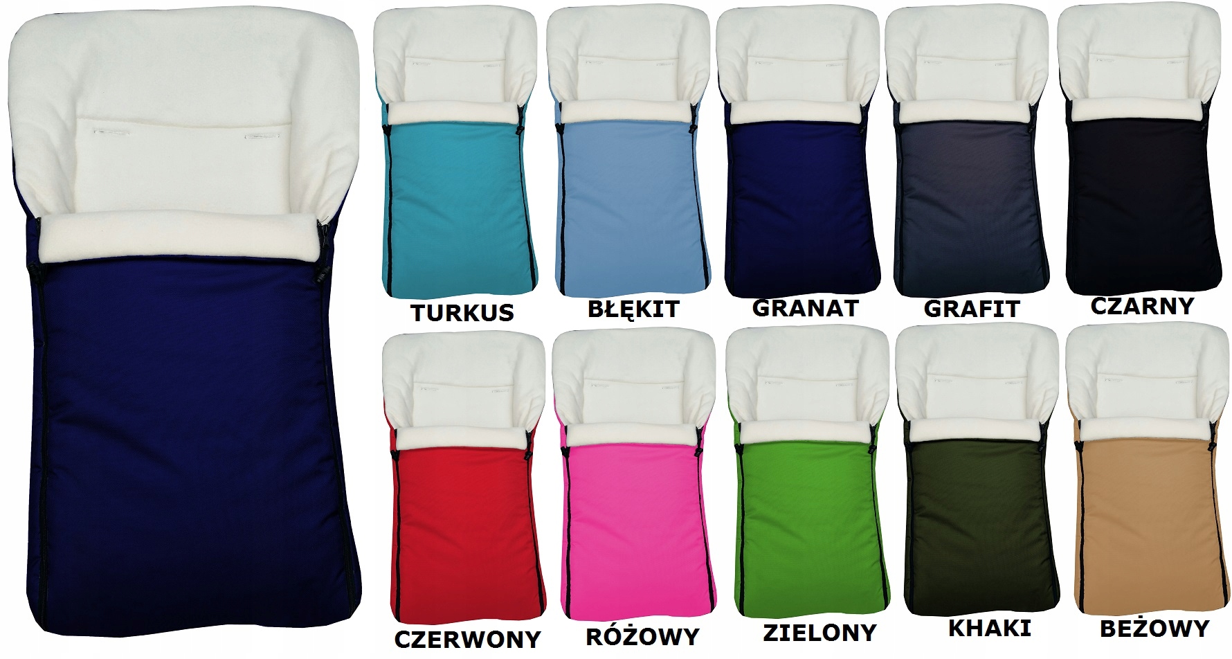 MELANŻ ŚPIWORY POLAR DO WÓZKA ,SANEK I FOTELIKA ! Marka Inna marka