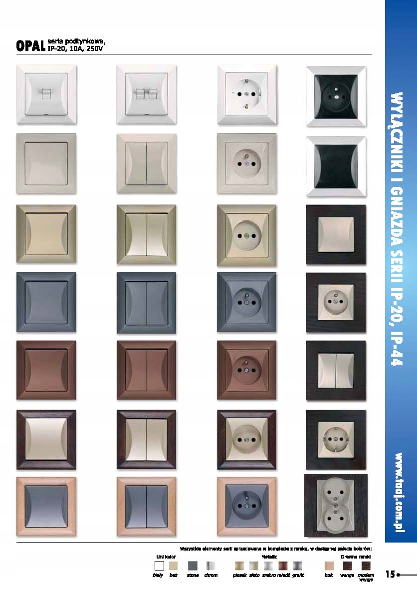 OPAL Gniazdo gniazdko RTV / TV końcowe moduł CZARNY lub BRĄZ Kod producenta GAP - Op/K Moduł czarny MAT