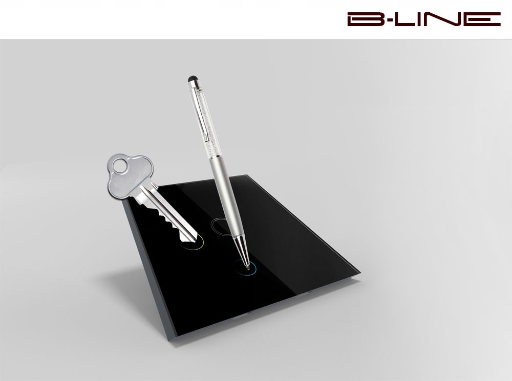 B-LINE PRS WŁĄCZNIK DOTYKOWY SZKLANY 1G Z GNIAZDEM Rodzaj produktu wyłącznik pojedynczy