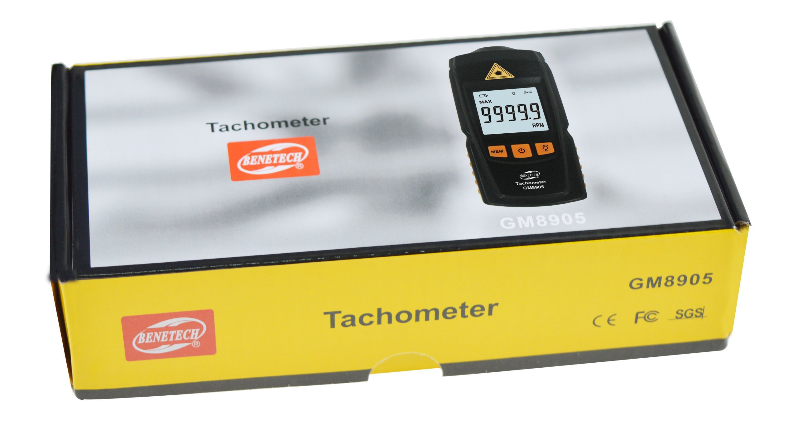  Лазерний тахометр rpm метр 99999 RPM LCD Range of rotation measurement (optical) 2.5-99999 об. /хв./хв