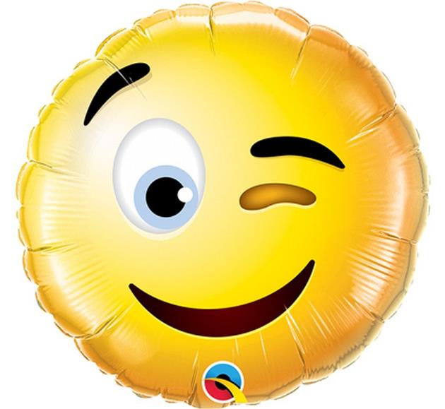 

Balon Foliowy Smiley Wink 9"