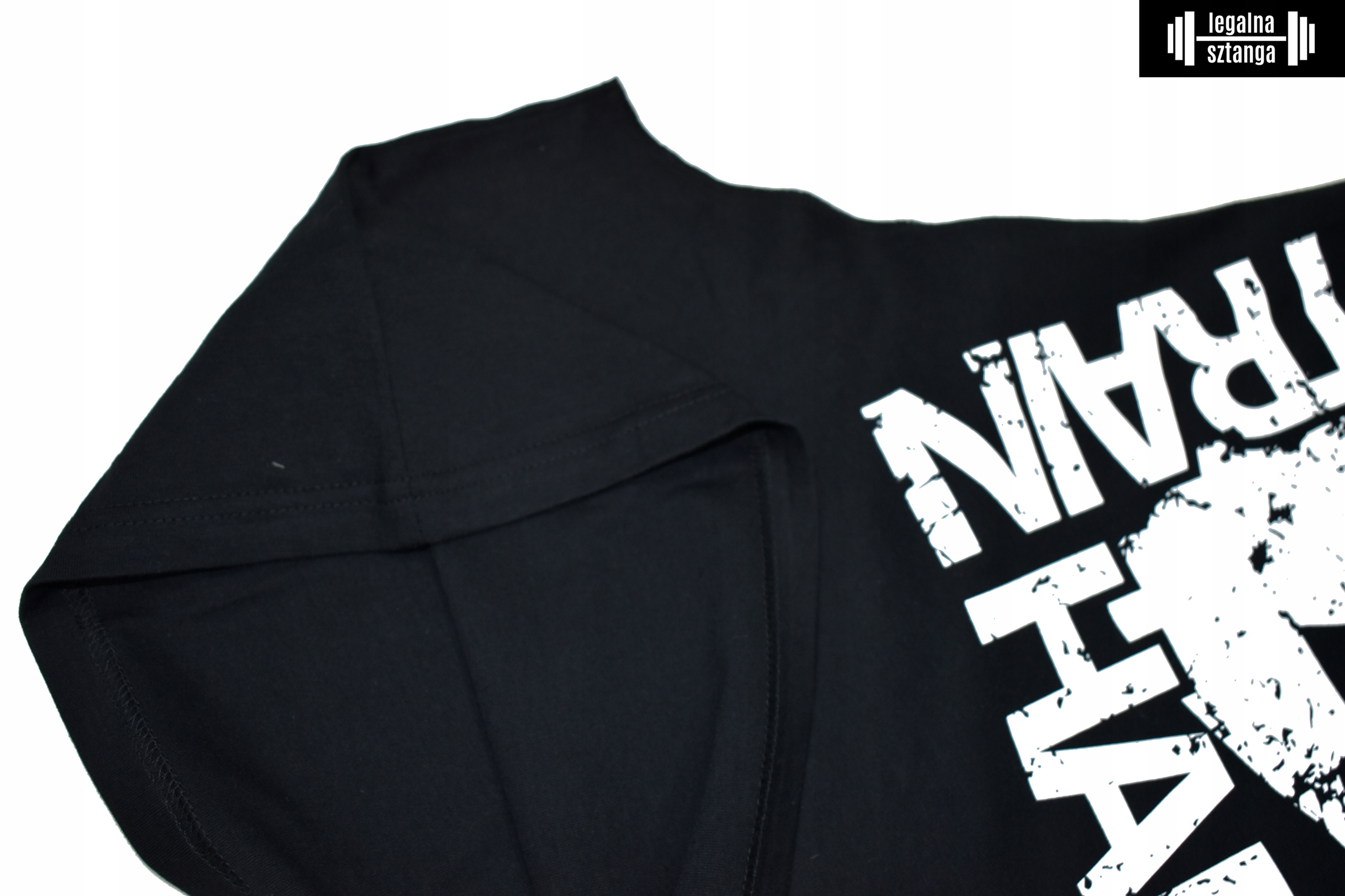 Hoodie Tank Top Legalna Sztanga czarny kaptur XL Rozmiar XL