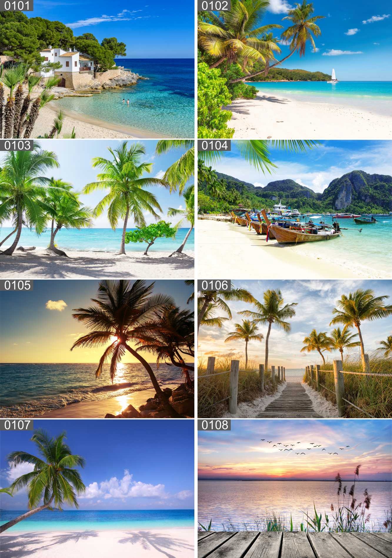 Plakat poster PLAŻA PALMY morze 100x70 max wybór Wysokość produktu 70 cm