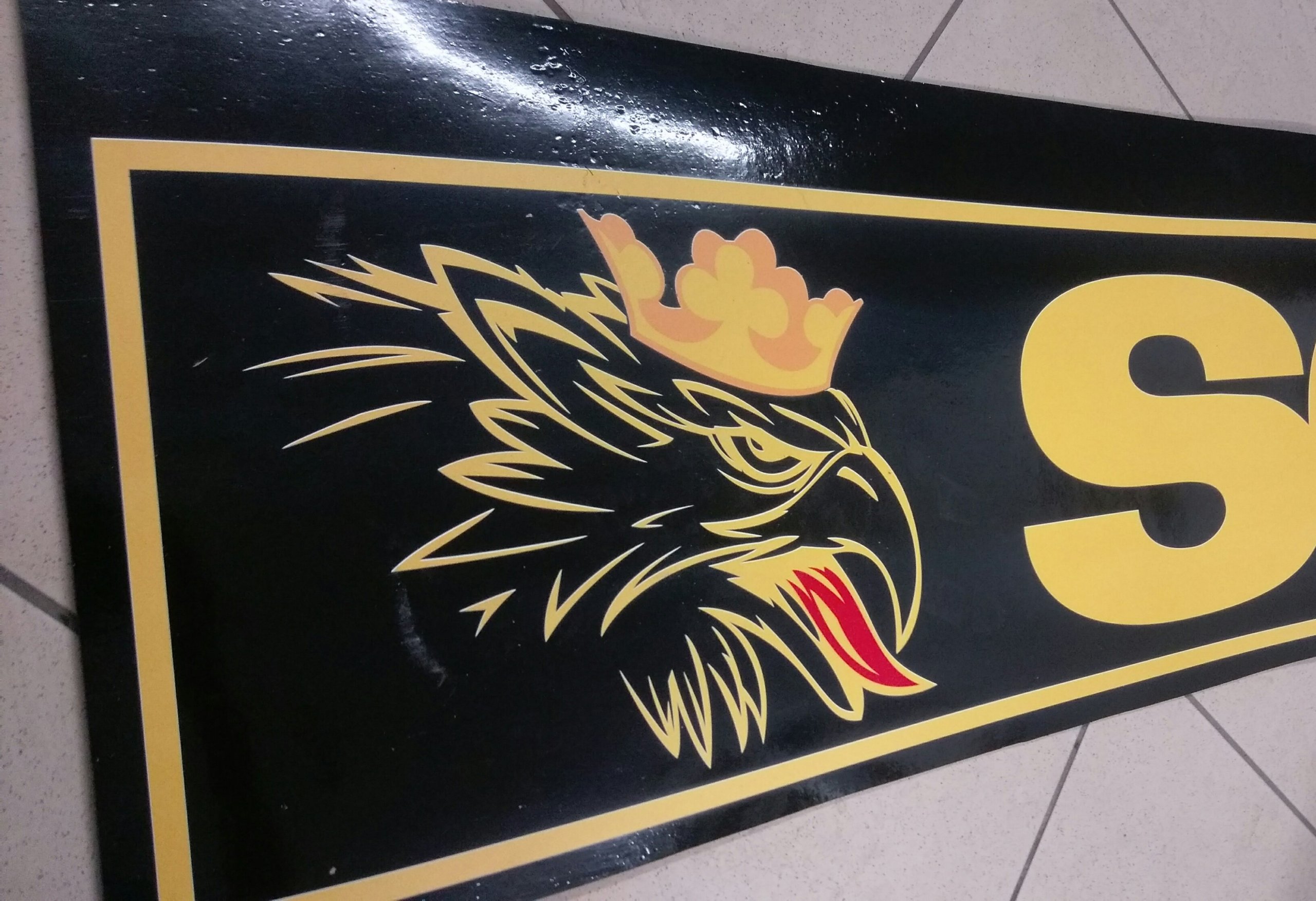 Chlapacz naczepy przyczepy SCANIA nadruk ZLOTY Installation side Rear