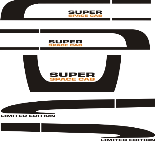 NAKLEJKI DAF XF SUPER SPACE CAB LIMITED EDITION Producent Inny