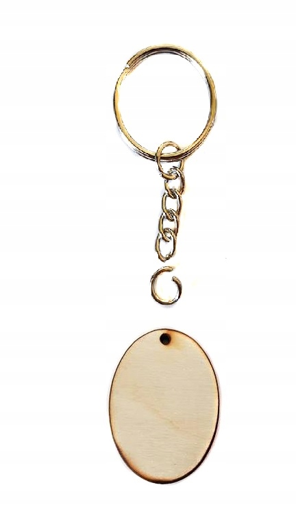 

#16A Brelok Elipsa 25x35mm Scrapki gr. 3mm