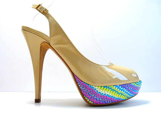 Dámské lodičky M.Bolucci 37 Béžová bez patky, korek 1