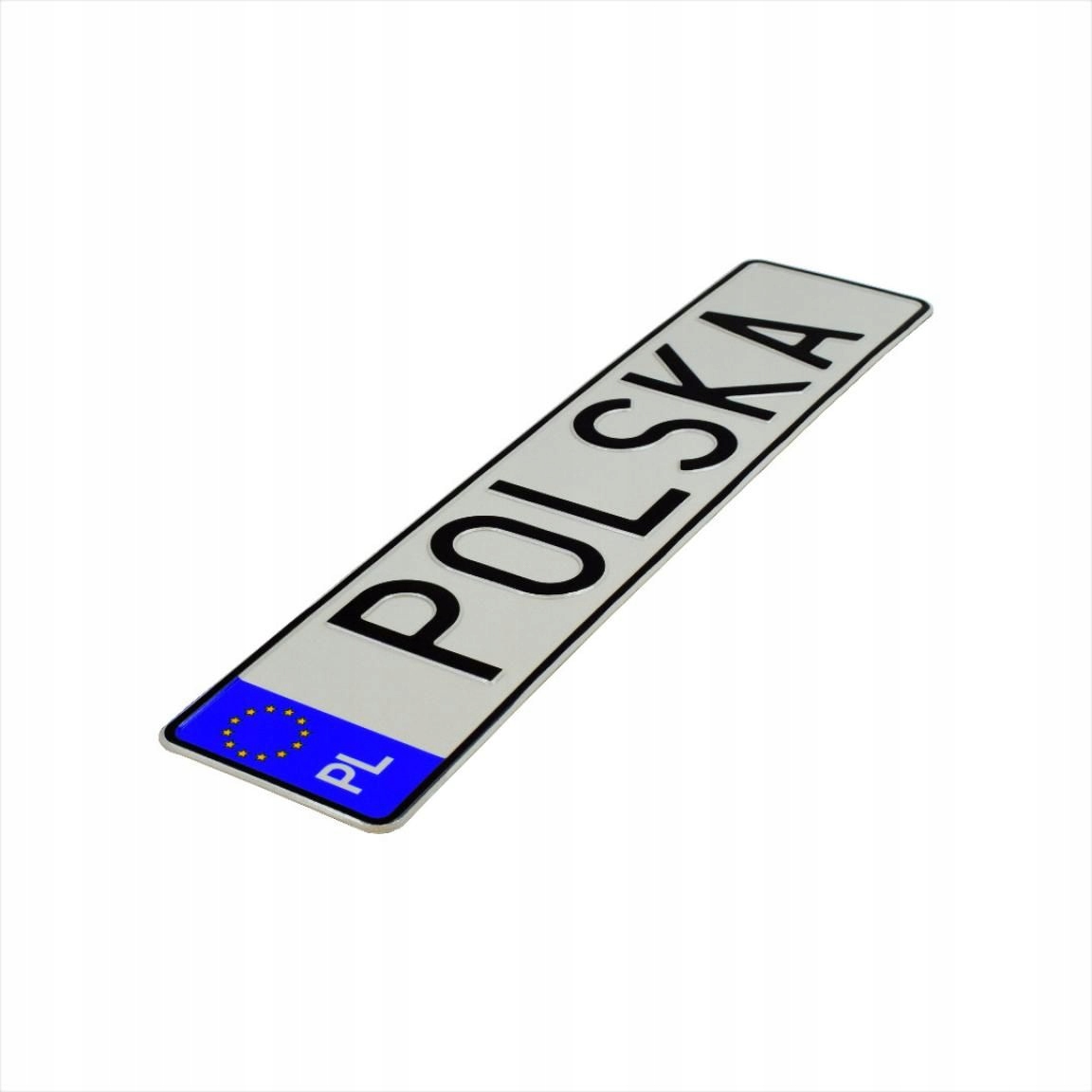 

Polska tablica aluminiowa do ramek rejestracyjnych