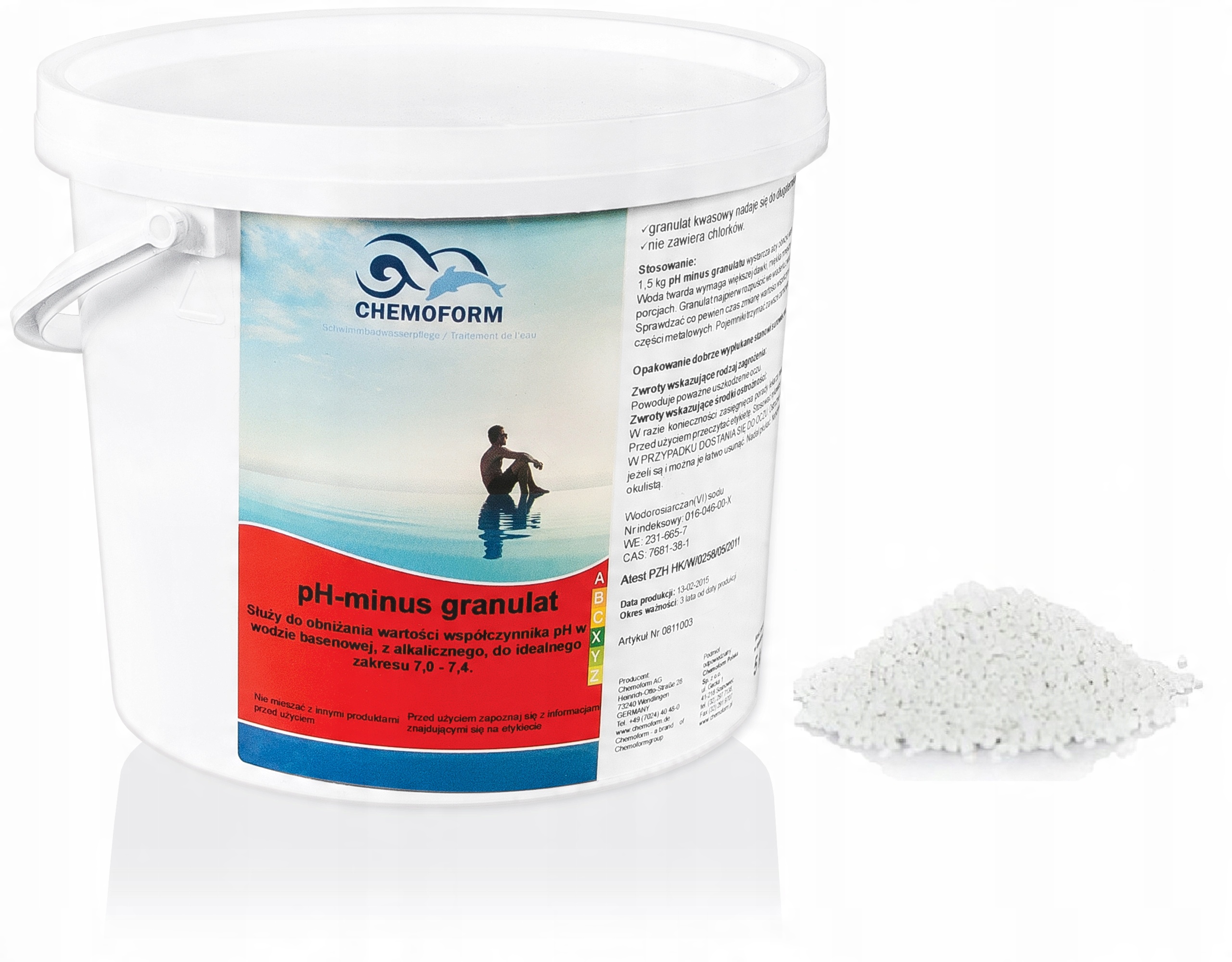 

pH- Minus granulat Chemia do Basenów Chemoform 7kg