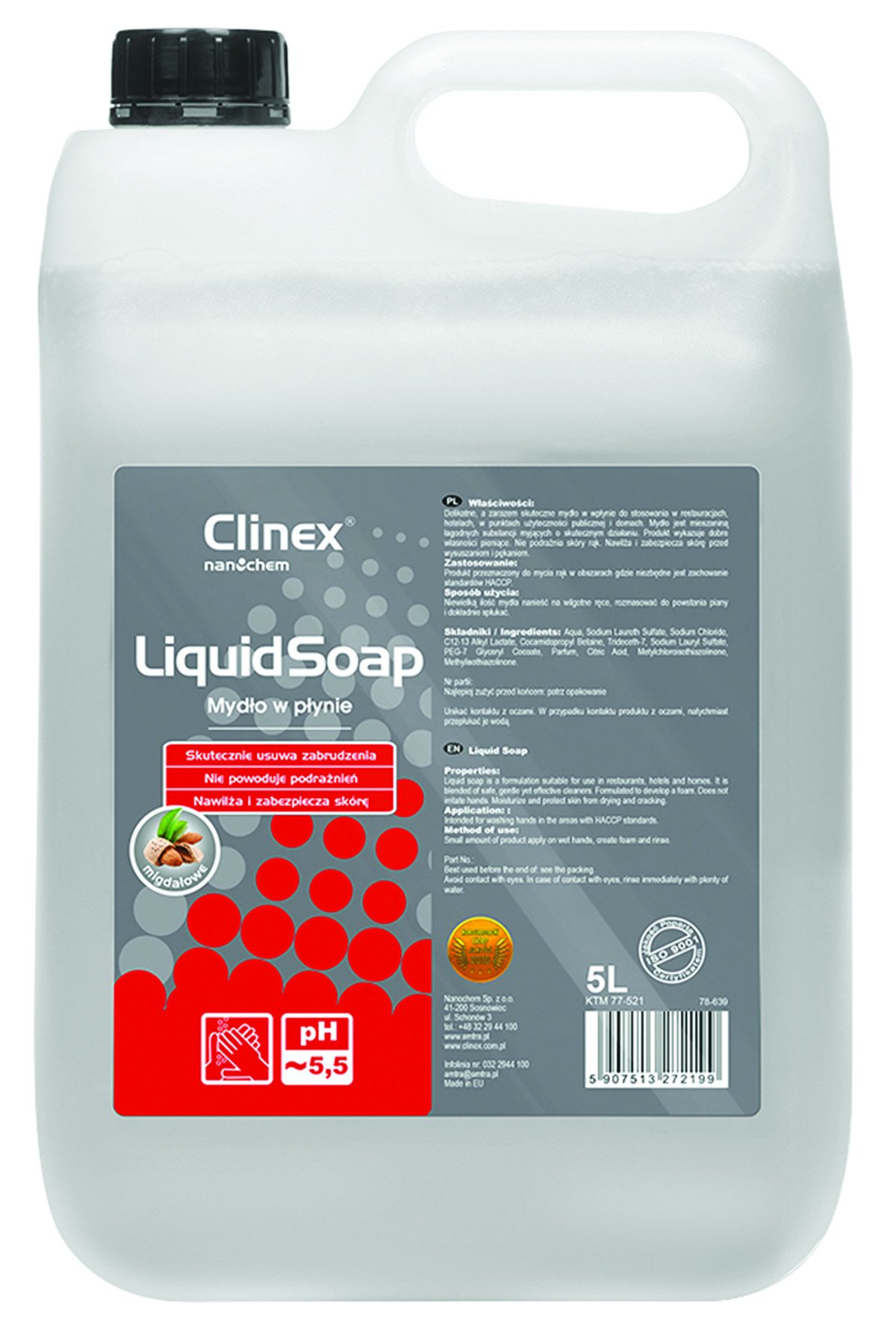 

Clinex Liquid Soap 5L! Delikatne Mydło W Płynie!