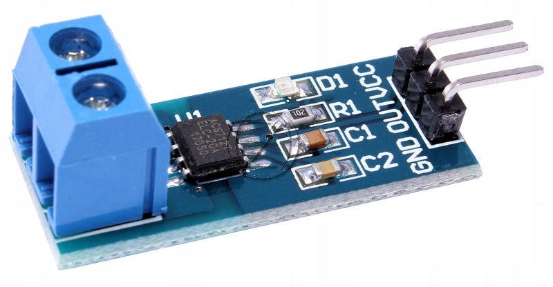 

Moduł Pomiaru Prądu ACS712 do 20A Arduino Czujnik
