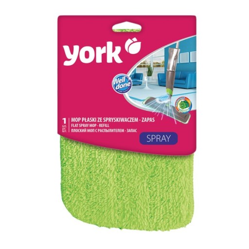 

York Mop Płaski Ze Spryskiwaczem - Zapas Wkład