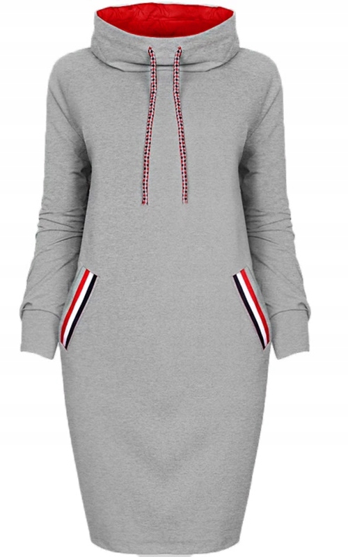 MODNA DRESOWA SUKIENKA DAMSKA TUBA DŁUGA TUNIKA WYGODNA OVERSIZE KOLORY Rozmiar uniwersalny