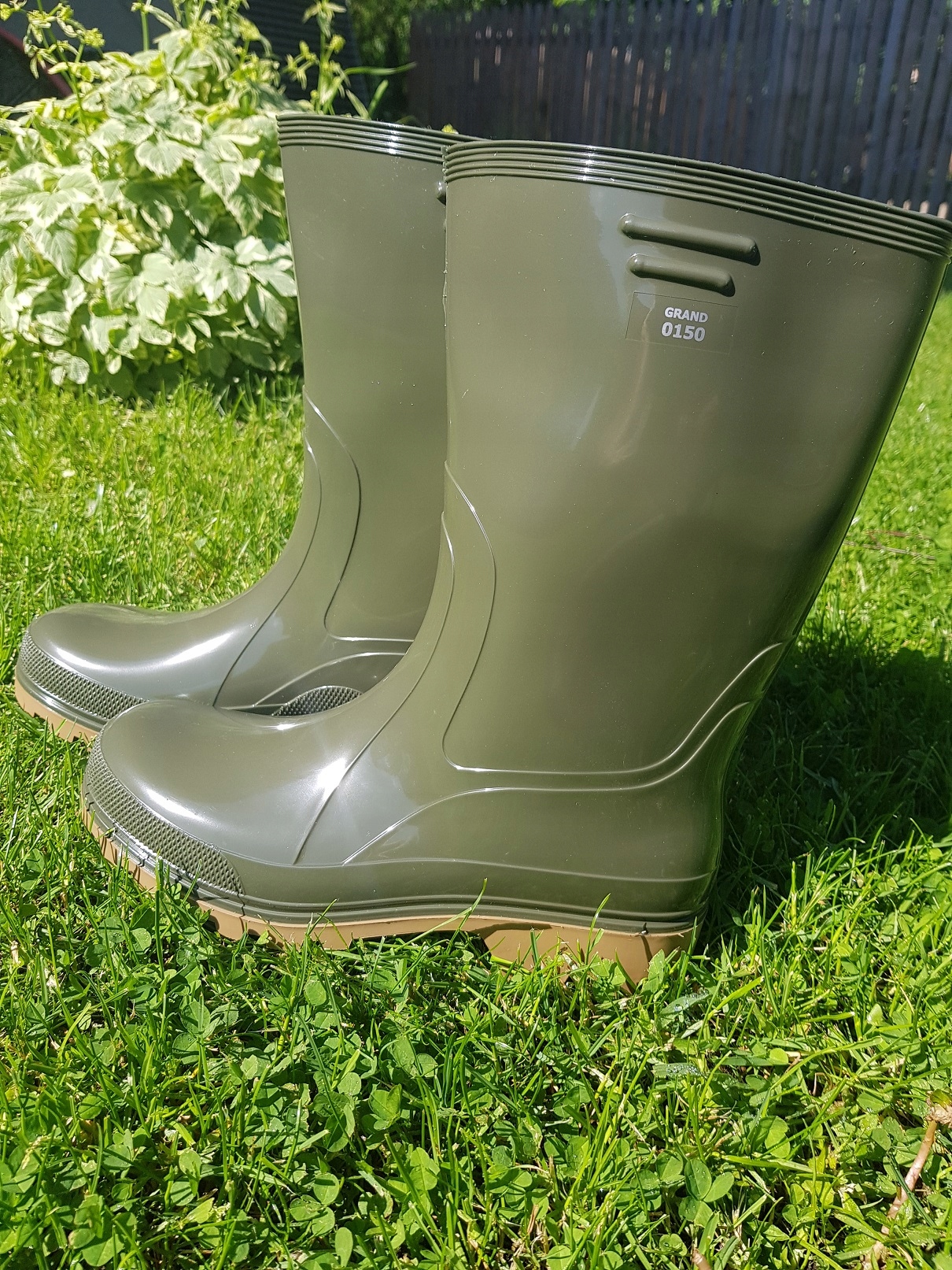 Gumiaki Zielone Do Lasu Na Spacery Dla Wędkarzy Wysokość wysokie