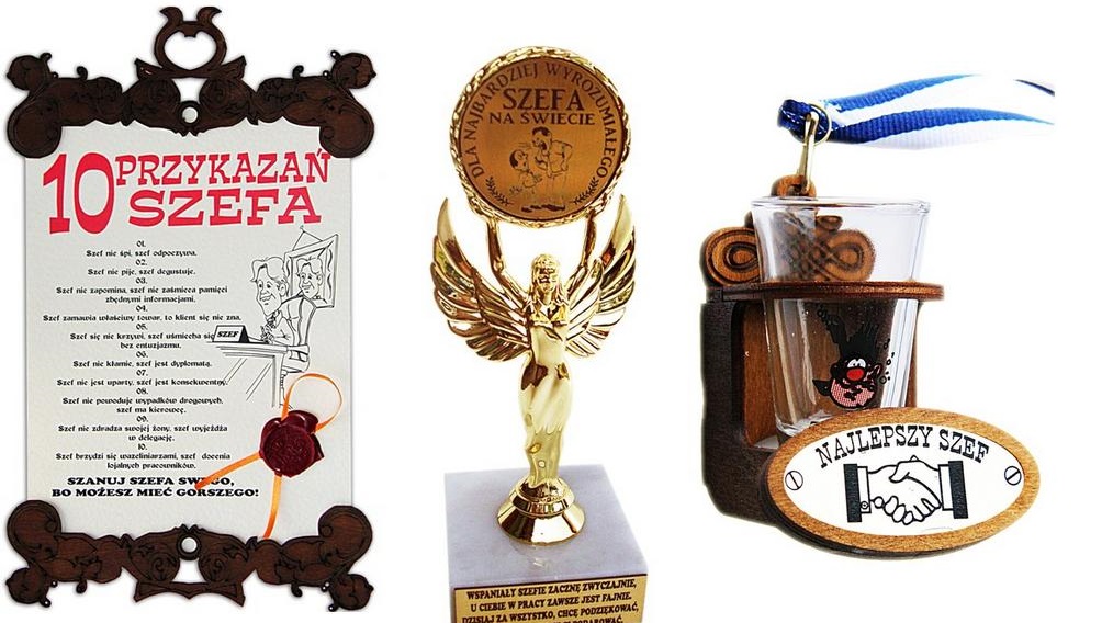 

Statuetka Dla Szefa Szef Dyplom Kieliszek