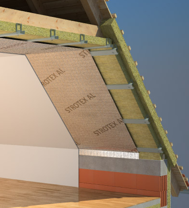 FOLIA PAROIZOLACYJNA ALUMINIOWA STROTEX AL 90 g/m2 Marka Strotex