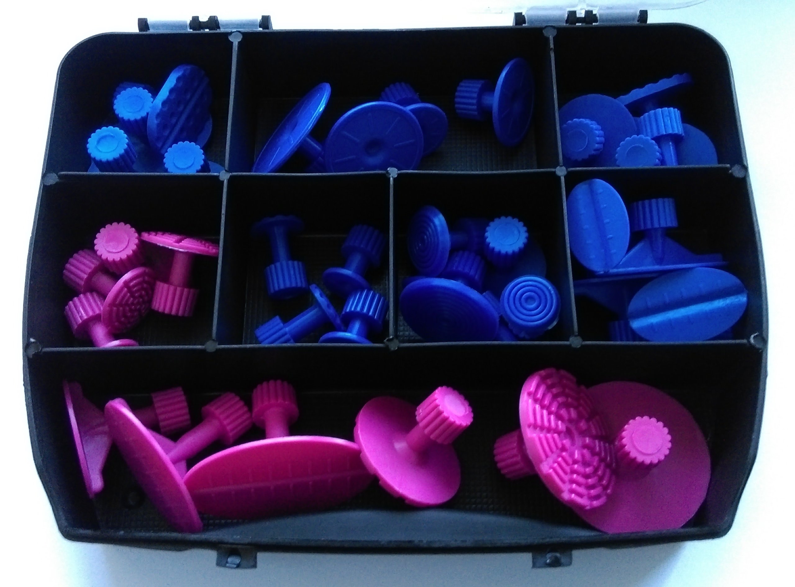 Sada adaptérů Pdr hříbky pro odstranění promáčklin bez lakování jamek