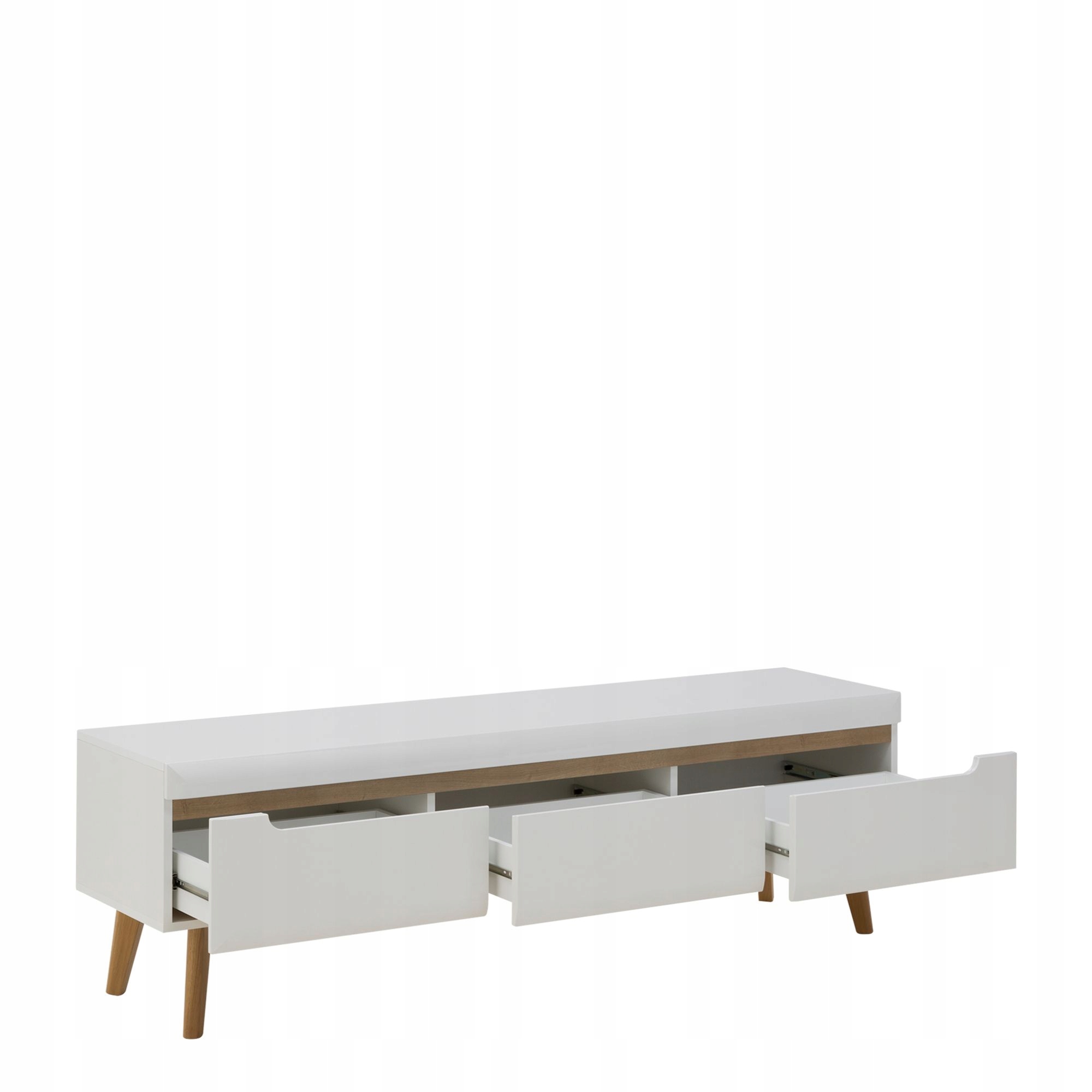 Szafka RTV Nordi 160 cm Biały Styl Skandynawski Kod producenta NORDI NRTV160