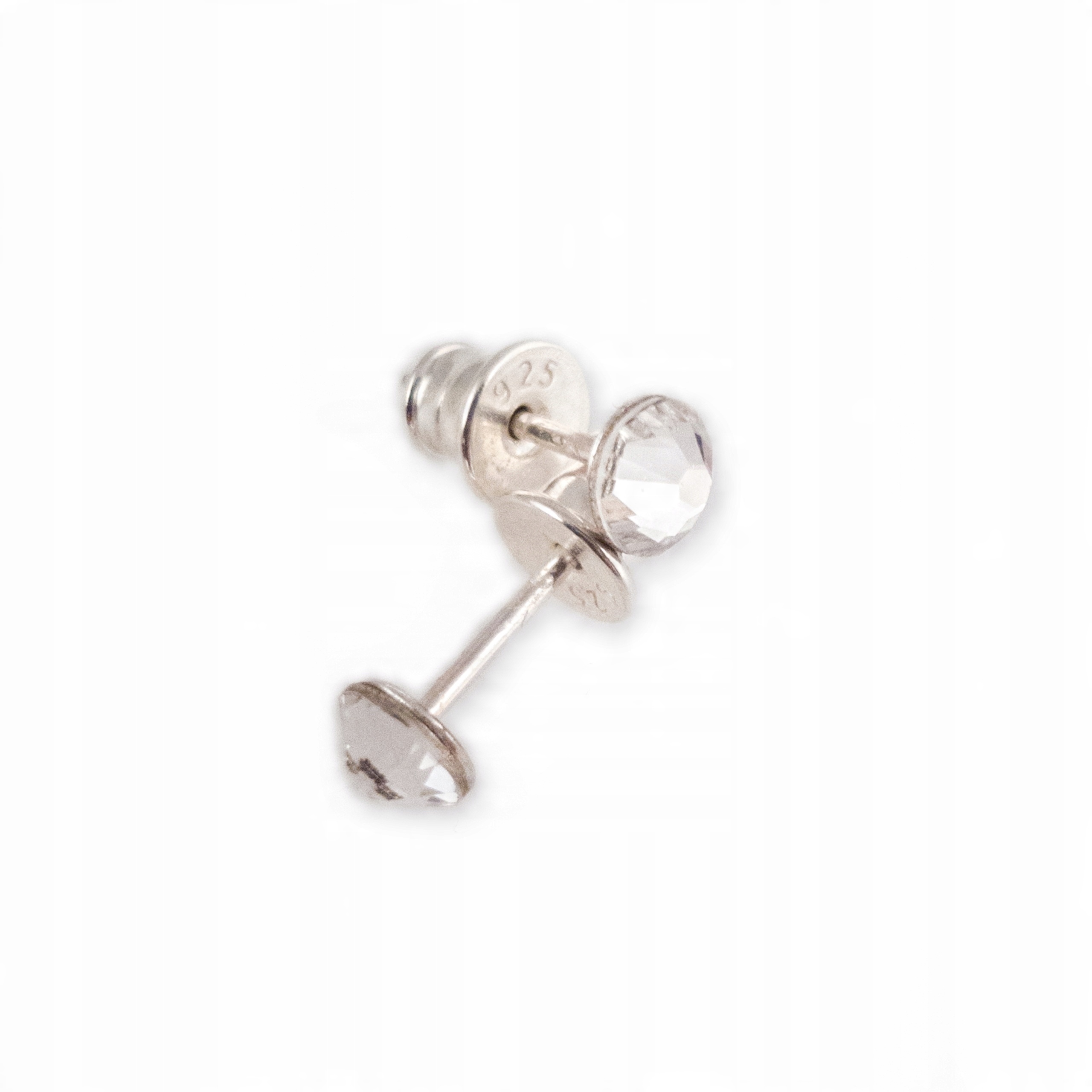 

Kolczyki srebrne Engelke Swarovski crystal okrągłe