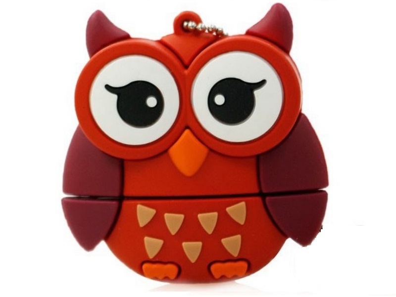 Pendrive 2.0 Usb 16 Gb Aranyos Piros Bagoly Maci