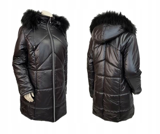 PŁASZCZYK ZIMOWY OCIEPLANY KURTKA ZIMOWA 4XL 56 58 Płeć kobieta