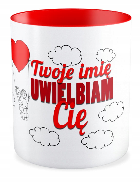 

Kubek czerwony na Walentynki + Imię Galeria Wzorów