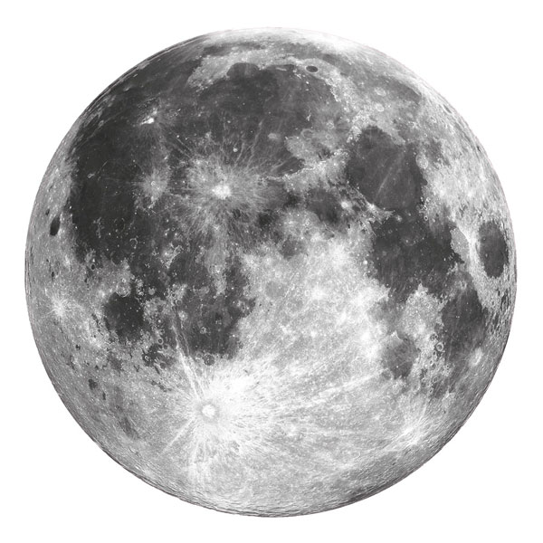 

Naklejka ścienna Księżyc moon w pełni. 45 cm