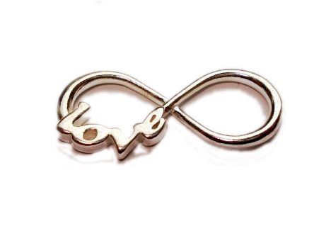 

Zawieszka łącznik nieskończoność infinity Srebro