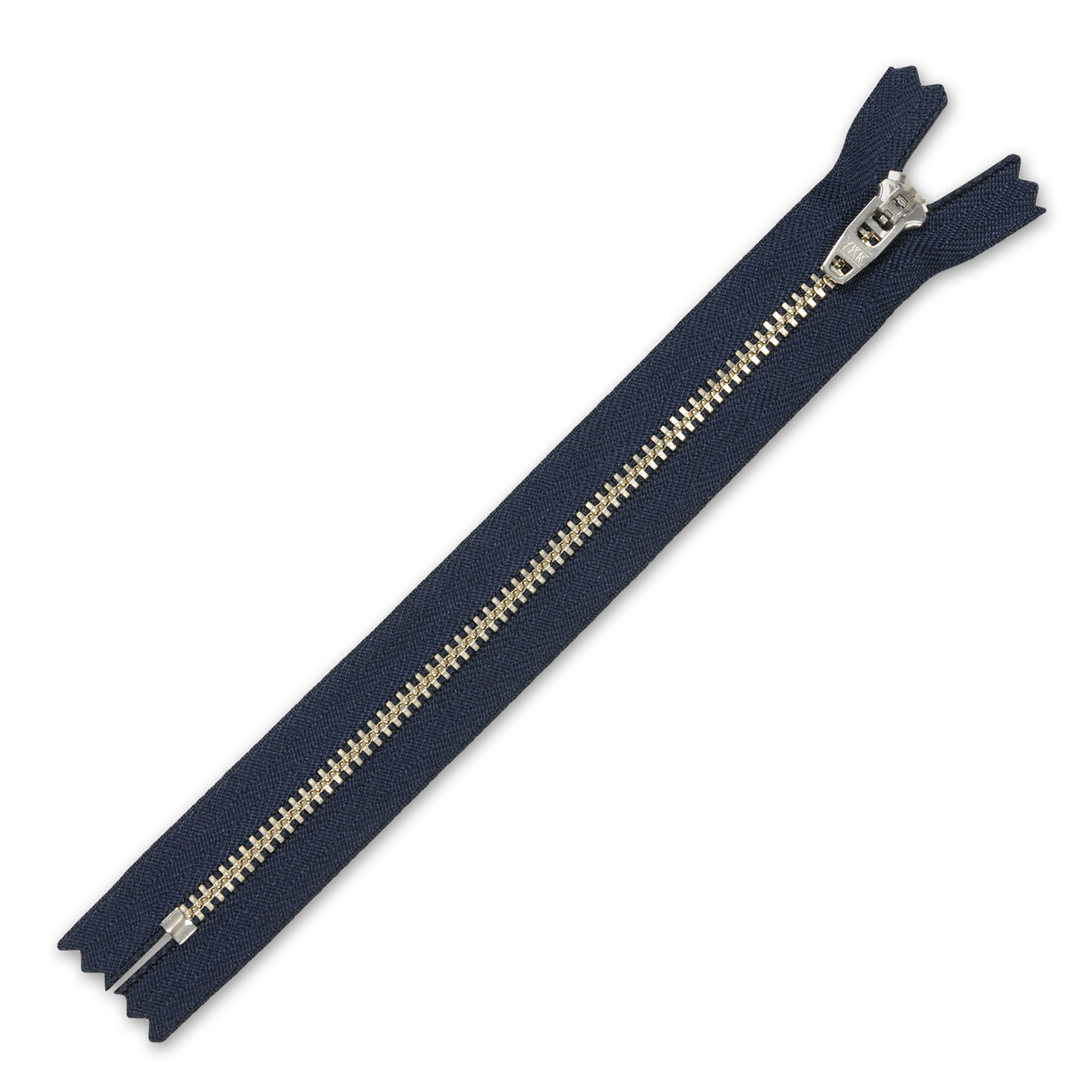 Zamek błyskawiczny metalowy granatowy 8 cm Ykk