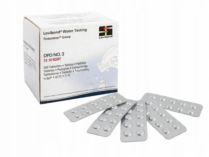 

Tabletki do Testera Chloru Całkowitego DPD3 x50szt