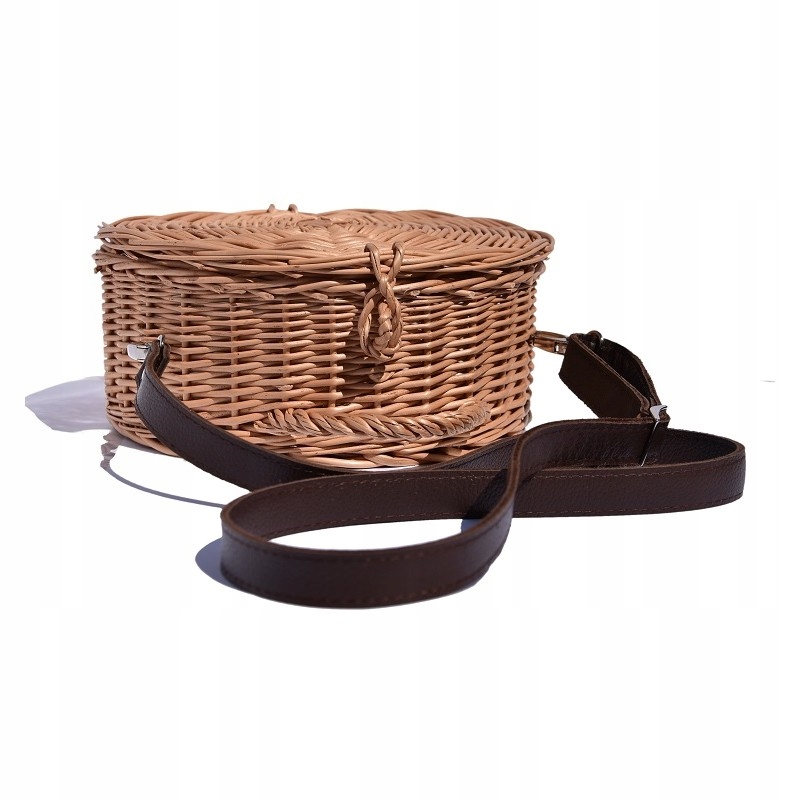 

Casualowa torebka wiklinowa- regulowany pasek XL