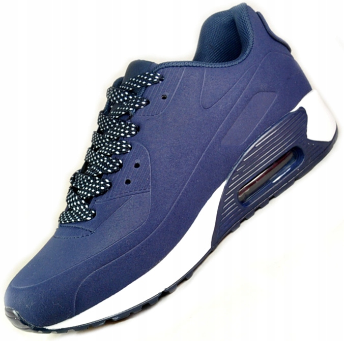 M1187 GRANATOWE SPORTOWE BUTY ADIDASY AIRMAX r.44 Długość wkładki 28.5 cm