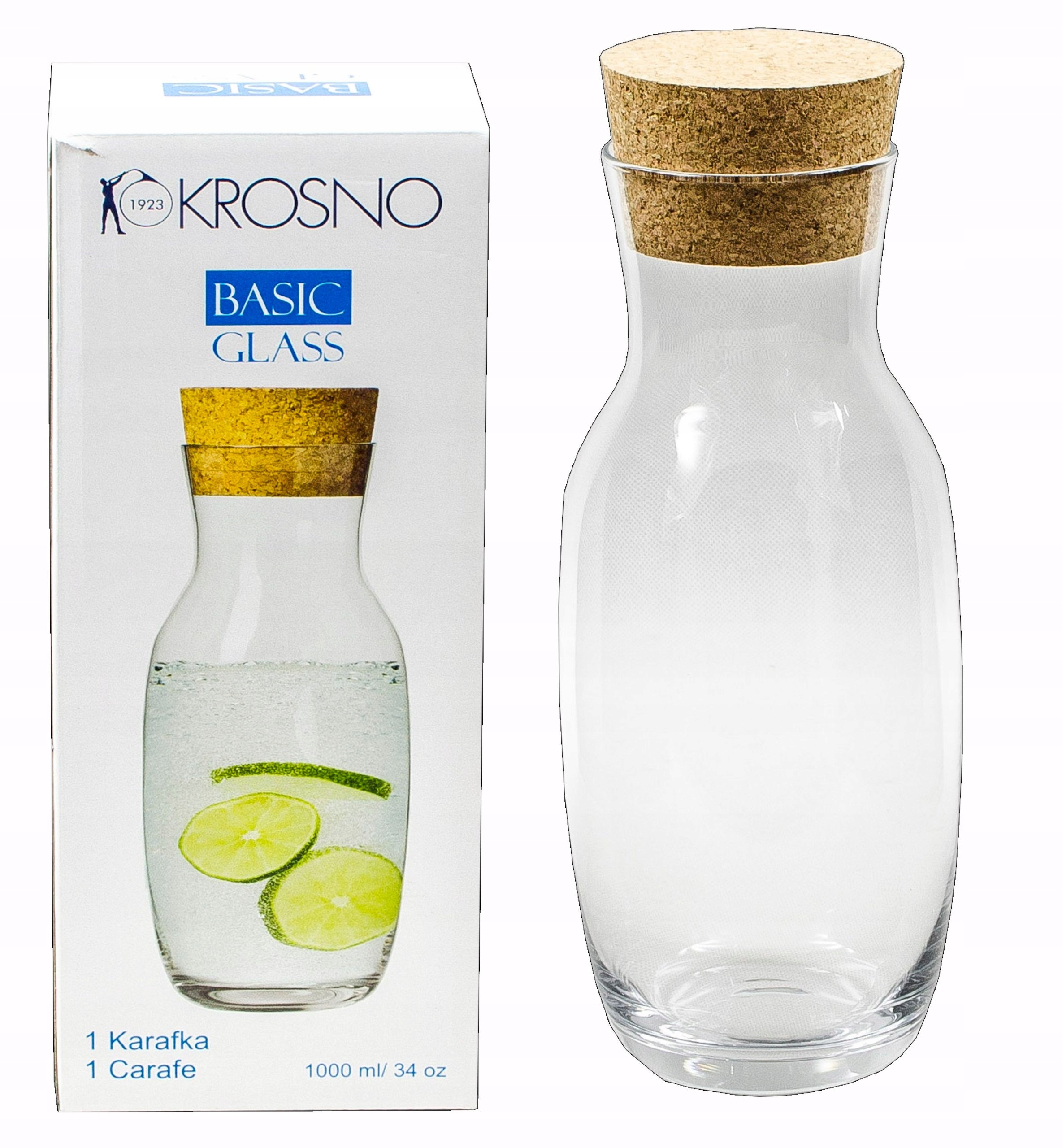 ГРАФИН для воды с пробкой естественным PURE КРОСНО